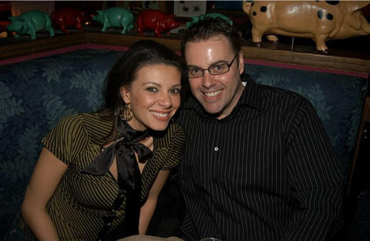 Chris Knowles with his former wife, Kiran Chetry attending the 2nd Annual Oscar Viewing Party.
